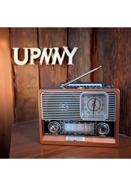 Güneş Enerjili Fenerli Şarjlı Retro Bluetooth Hoparlör Fm Am Sw Nostaljik Acil Durum Radyosu
