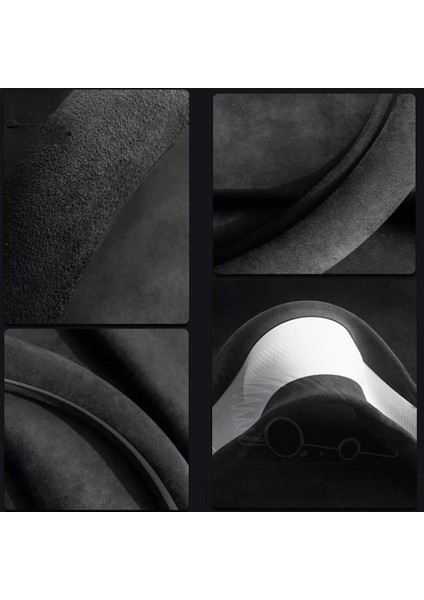 Geçmeli Deri Direksiyon Kılıfı Süet Model 37-38 cm Alkantra Oto Süet Direksiyon Kılıfı Geçmeli Siyah ( ÇAP-37-38CM ) fırsatları