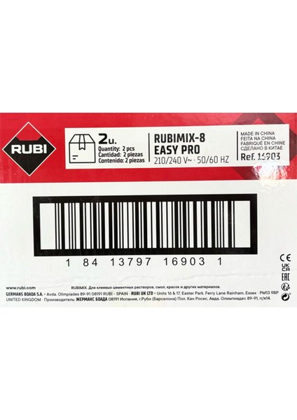 Rubimix-8 Easy Pro 1400 Watt Karıştırıcı