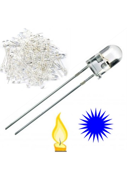 5mm Mavi Mum LED