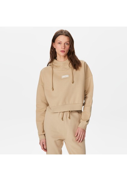 Unıted4 Classic Kadın Krem Hoodie