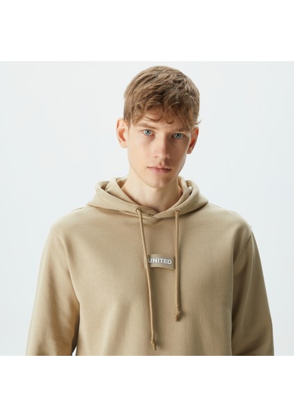 United 4 Classic Erkek Krem Hoodie