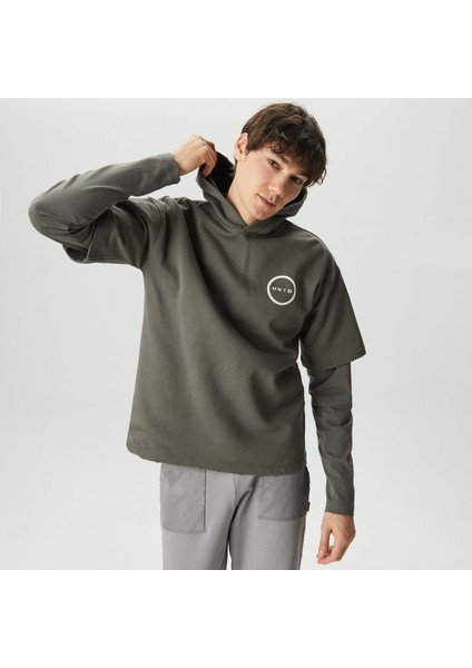 Unıted4 Classic erkek Gri Hoodie