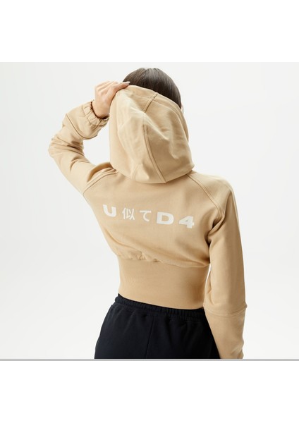 Unıted4 Classic Kadın Krem Hoodie
