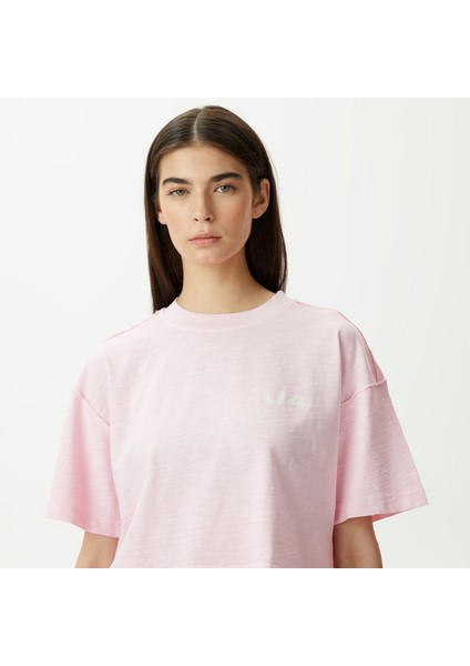 Unıted4 Classic Kadın Pembe Crop T-Shirt fırsatları