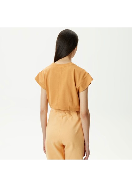 Unıted4 W2 Kadın Kahverengi Crop T-Shirt fiyatları
