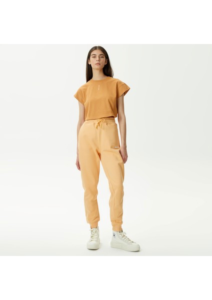 Unıted4 W2 Kadın Kahverengi Crop T-Shirt modelleri