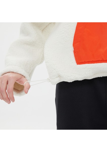 Classic kadın Beyaz Hoodie