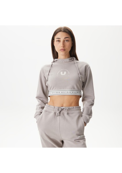 Unıted4 Classic Kadın Gri Hoodie