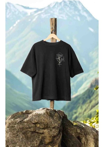 Premium Harita Özel Tasarım Unısex Oversize Tshirt