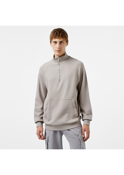 Classic Erkek Gri Sweatshirt