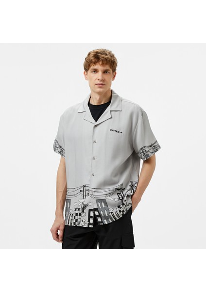 Unıted4 Classic Erkek Gri Gömlek