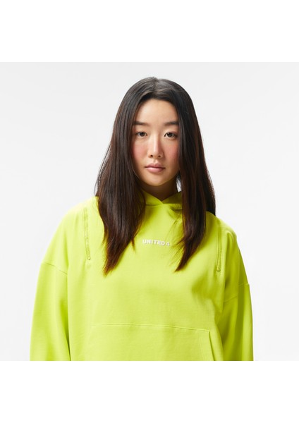 Unıted4 Side Zip Kadın Sarı Hoodie