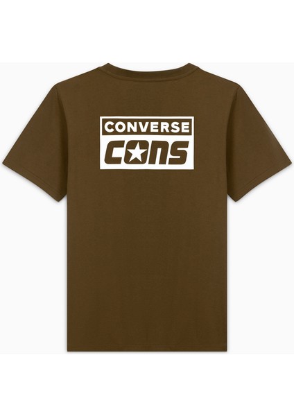 Cons Grafik Baskılı Erkek Kahverengi T-Shirt fiyatları