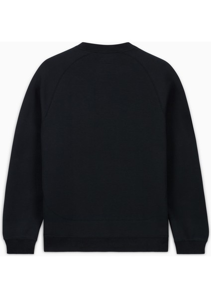 Classic Erkek Loose Fit Siyah Sweatshirt