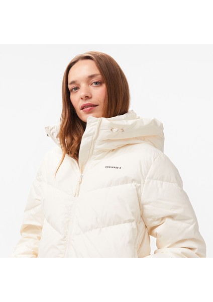 Classic Kadın Kapüşonlu Krem Ceket indirimleri