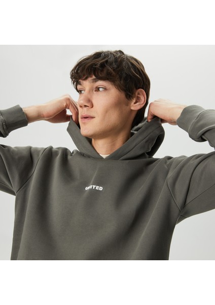 Unıted4 Classic erkek Gri Hoodie