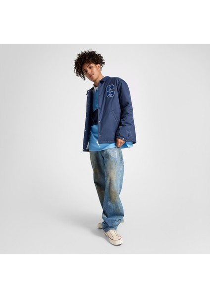 Classic Erkek Dik Yaka Lacivert Ceket modelleri