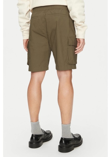 Erkek Ck Washed Cargo Şort - Koyu Yeşil