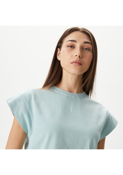Unıted4 W2 Kadın Mavi Crop T-Shirt fırsatları