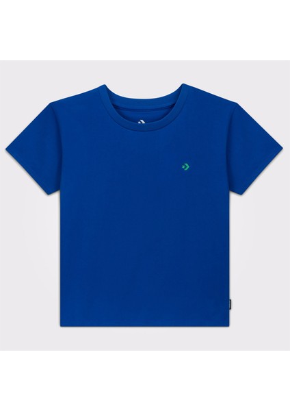 Slim Fit Kadın Mavi T-Shirt