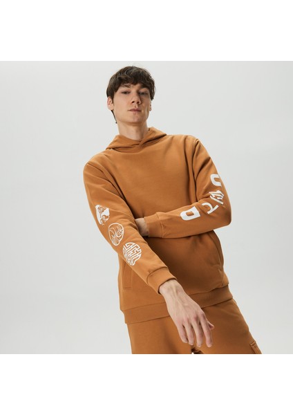 Unıted4 Classic Erkek Kahverengi Hoodie