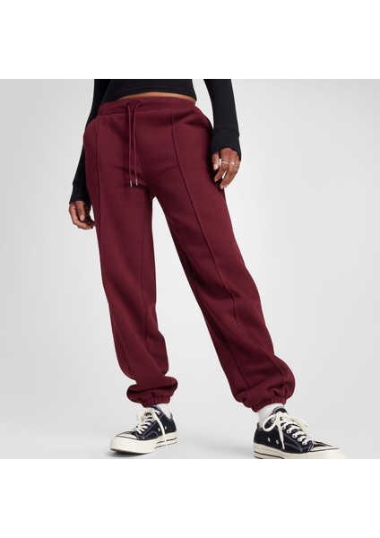 Classic Kadın Bordo Eşofman Altı