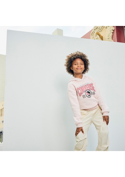 Boxy Çocuk Pembe Hoodie fırsatları