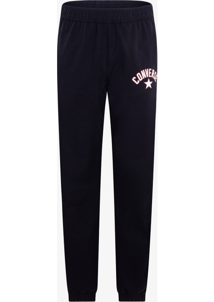 Retro Varsıty Çocuk Siyah Eşofman Altı