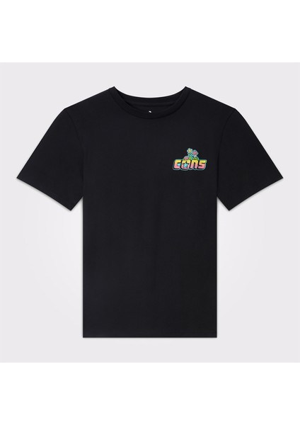 Cons Erkek Baskılı Siyah T-Shirt