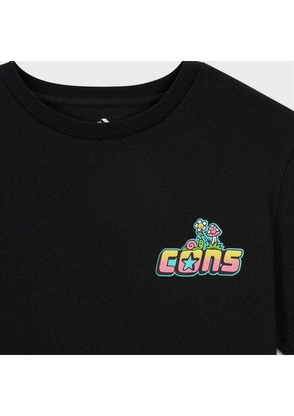Cons Erkek Baskılı Siyah T-Shirt modelleri