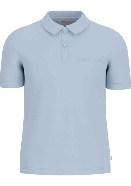 Erkek Gj Ss Embro Logo Polo T-Shirt - Açık Mavi