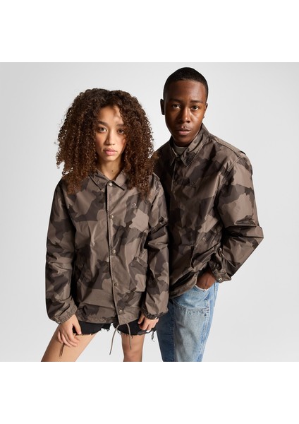 Go-To Unisex Desenli Haki Ceket