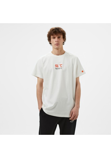 Unıted4 Sport Training Dept Erkek Beyaz Antrenman T-Shirt