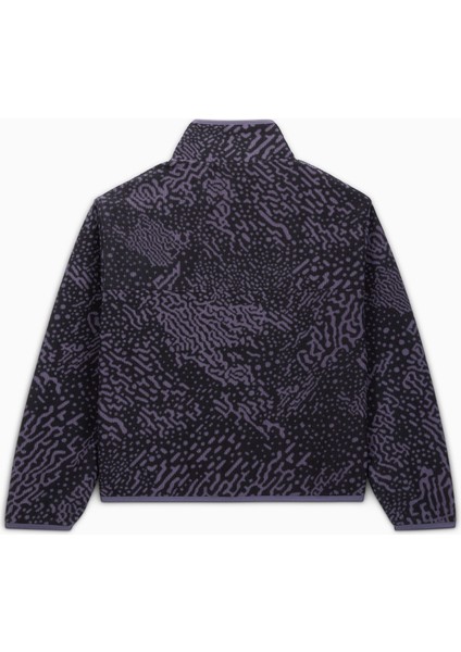 Classic Kadın Yarım Fermuarlı Mor Sweatshirt