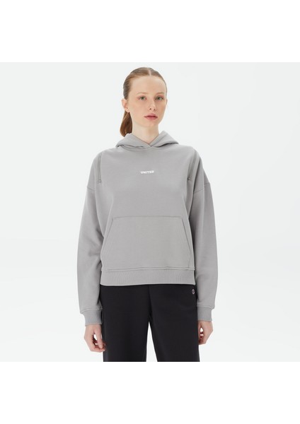 Classic kadın Gri Hoodie