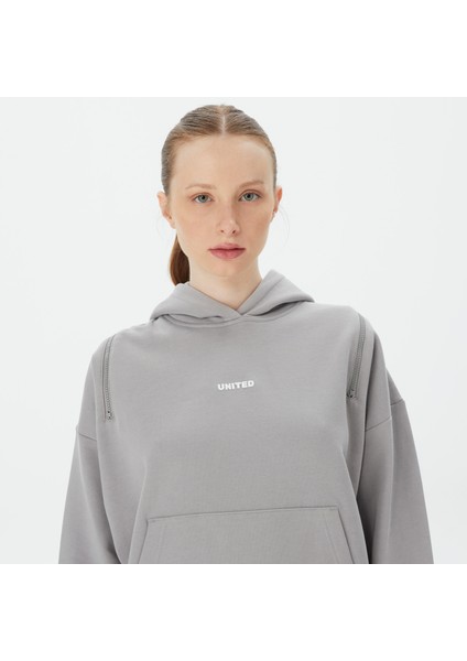 Classic kadın Gri Hoodie fırsatları