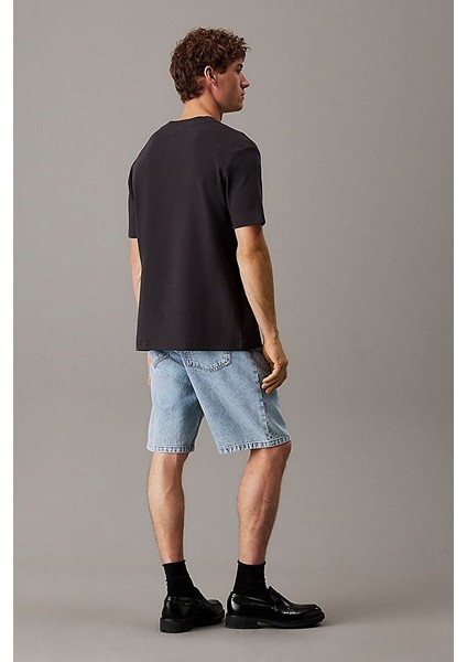 Erkek Calvin Klein Mini Label T-Shirt - Gri modelleri