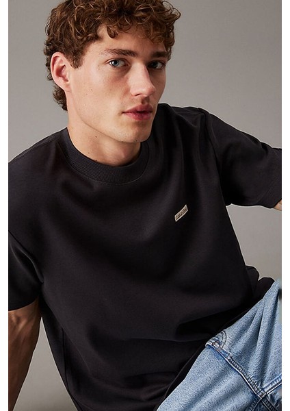 Erkek Calvin Klein Mini Label T-Shirt - Gri fırsatları