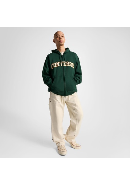 Retro Erkek Fermuarlı Yeşil Hoodie fiyatları