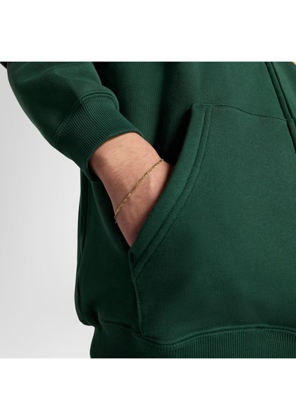 Retro Erkek Fermuarlı Yeşil Hoodie fırsatları