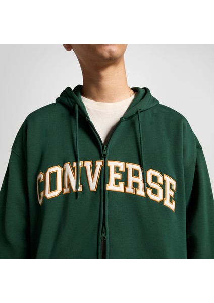 Retro Erkek Fermuarlı Yeşil Hoodie indirimleri