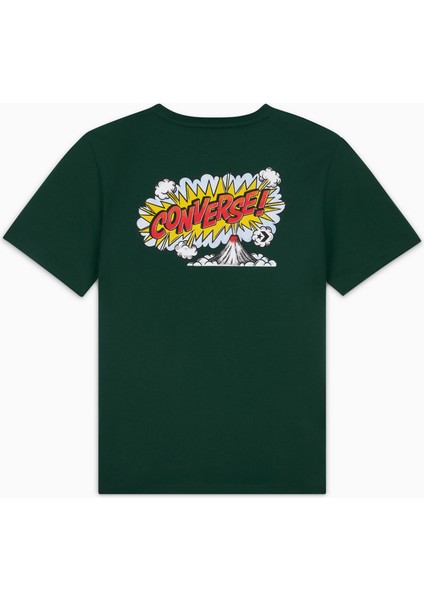 Classic Erkek Grafik Baskılı Yeşil T-Shirt fiyatları