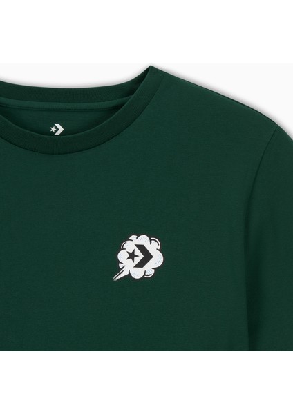 Classic Erkek Grafik Baskılı Yeşil T-Shirt modelleri