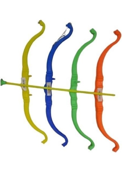 Plastik Ok Yay Seti 3 Adet Eğlenceli Okçuluk Dersi Nostaljik Oyuncak