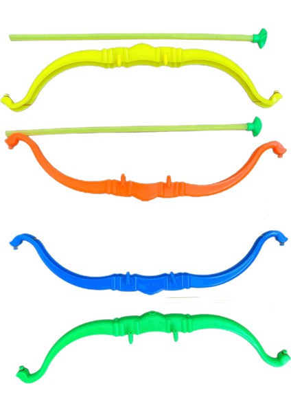 Plastik Ok Yay Seti 3 Adet Eğlenceli Okçuluk Dersi Nostaljik Oyuncak