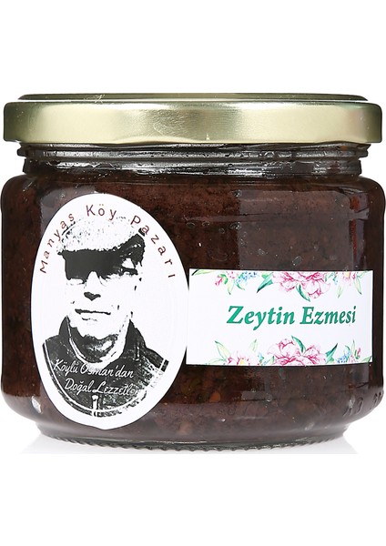 Doğal Katkısız Zeytin Ezmesi 330cc'lık kavanoz modelleri
