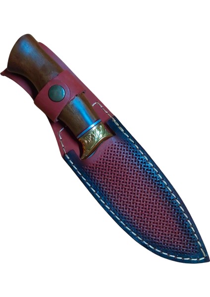 25CM Bushcraft Bıçak Paslanmaz Çelik Hakiki Deri Kılıf Hediyeli fiyatları