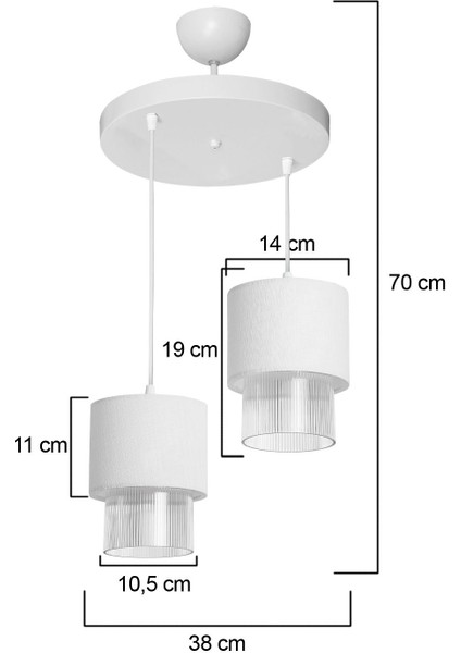 Beyaz Sarkıt Avize Salon Yatak Odası Mutfak Modern Şık Lamba modelleri