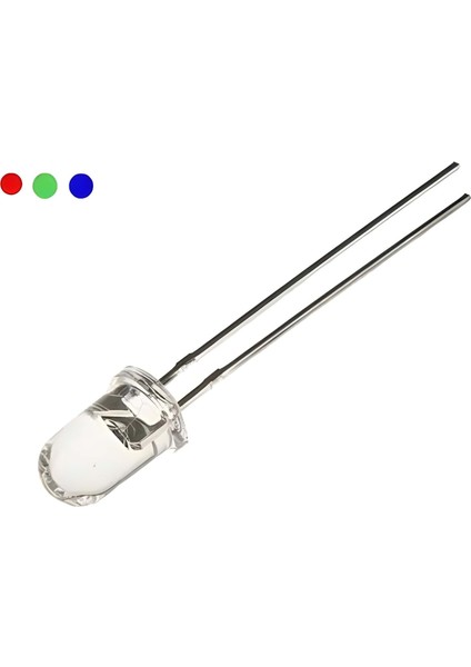 5mm Kırmızı Şeffaf LED
